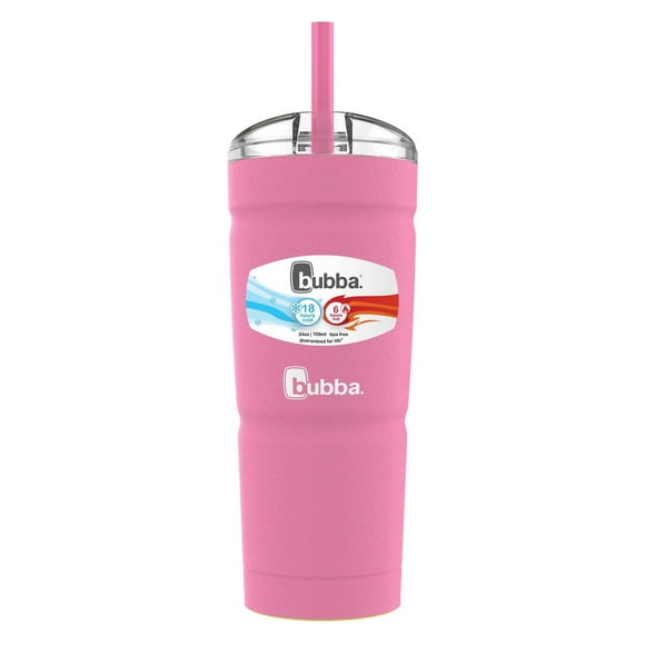 Gobelet en acier inoxydable Envy S bubba, 709 ml, couvercle avec paille azalée