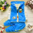 thumbnail image 1 of Conjuntos de ropa para niños, moda para niños, pato Donald, camiseta para bebé, chaleco, abrigo y pantalones, traje de 3 uds, trajes deportivos de Mickey para niños, Suit4T Gao Jinjia LED, 1 of 2