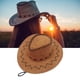 thumbnail image 2 of Qarigey Sombrero de vaquero de vaquera Unisex para niños, niños y niñas, disfraces de fiesta de fantasía del salvaje oeste, sombreros de sol Sombreros Amarillo Qarigey PS2515-04, 2 of 5