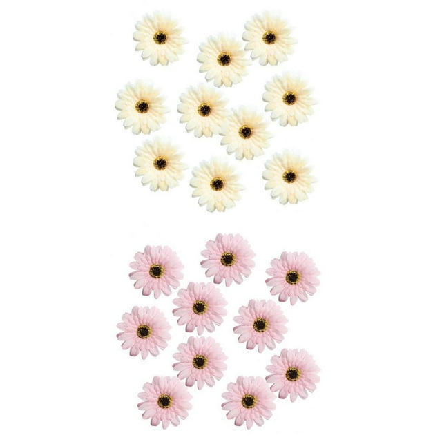 20pcs 7cm Cabezas de Margarita de Gerbera Artificial Flor Decoración de de Bricolaje