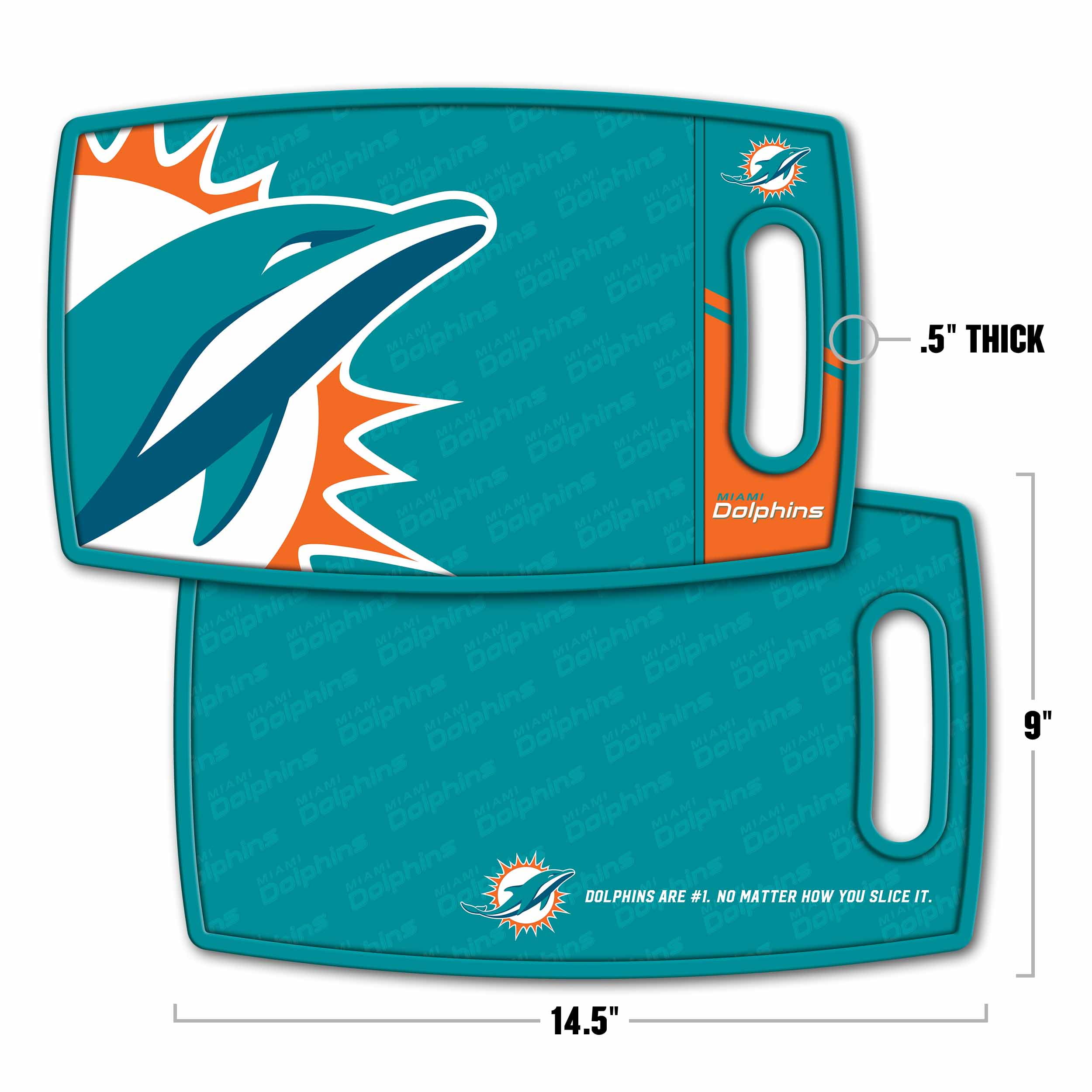 YouTheFan NFL Miami Dolphins Logo Series Cutting Board