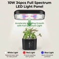thumbnail image 4 of 4 Pod 10W Full Spectrum LED Hydroponics Growing System, Auto Timer Smart Indoor Herb Garden 1L Water Tank for Home Kitchen Year-round Planting, 4 of 6