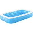 thumbnail image 1 of Alberca inflable 3.05x1.83cm rectangular 3anillos azul c/bco Bestway Bestway 54009, 1 of 2
