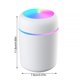 thumbnail image 5 of Mini Humidificador Dormitorio Sala de estar Sala de estar Portátil Bajo Ruido Difusor Atmósfera Piémetro Luz Rociador, Blanco Dido Hogar, 5 of 6