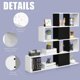 thumbnail image 4 of GETHFSA 5-Tier Corner Ladder Bookshelf, Modern Display Storage Rack, Freestanding Bookcase for Living Room Bedroom Office, Black & White, 4 of 12