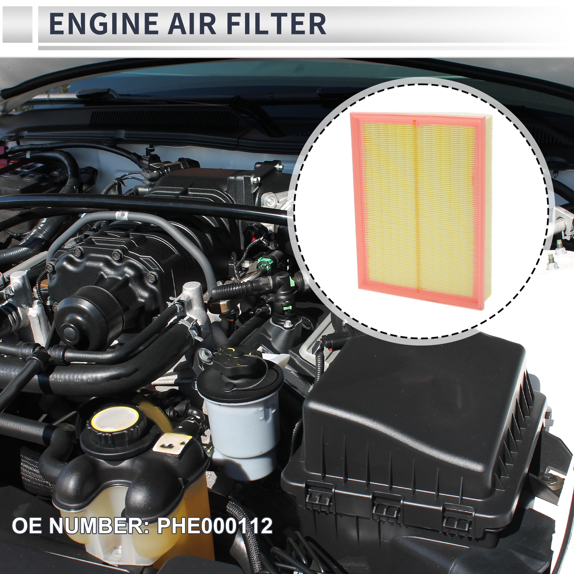 Unique Bargains Engine Air Filter for Land Rover Range Rover Sport 2005-2009 No.PHE000112