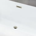 thumbnail image 2 of Kingston Brass VTSQ512823C416 51-Inch Acrylic Rectangular Double Ended Freestanding Tub with Drain in Glossy White/Polished Nickel, 2 of 8