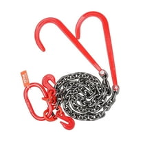 3/8" x 3' G80 Tow Chain J Hook V-Chain Bridle Grab Hook Wrecker 15600 lb Default