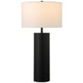 thumbnail image 3 of Evelyn&Zoe York 29.5" Mid-Century Modern Metal Table Lamp with White Drum Fabric Shade, 3 of 6