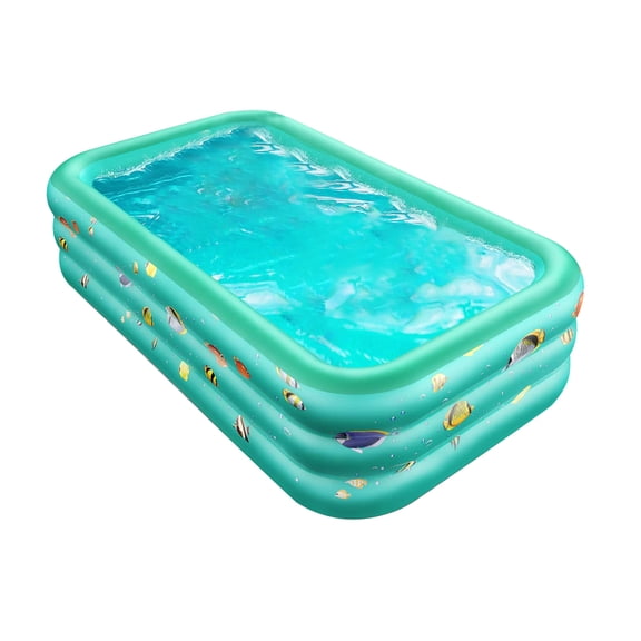 LEHOZIHEQ Inflatable Swimming Pool, Kiddie Pool, Ocean World Family Blow Up Pool for Birth, Backyard, Garden, Party