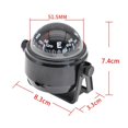 thumbnail image 1 of Marine Boat Car Dashboard Compass Ship Navigation Direction Guide Auto Marine Ship Camping Ball Black, 1 of 9
