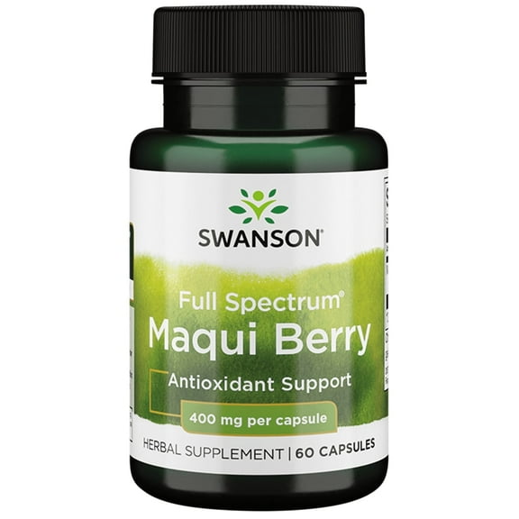 Swanson Full Spectrum Maqui Berry 400 mg 60 Capsules