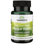 Swanson Full Spectrum Maqui Berry 400 mg 60 Capsules