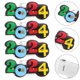 thumbnail image 1 of unbranded 25Ud Broches Plásticos 2024 Con Clip Fácil Para Camisas Sombreros Y, 1 of 6