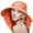 Orange, variant on Solaris Women Outdoor Hiking Hat, Summer Hat with Neck Flap and Floral Silk Ribbons for Fishing, Camping, Safari,Fishing Caps,Pink