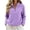 13# Purple, variant on Womens Fuzzy Fleece Quarter Zip Pullover Sherpa Mockneck Sweatshirts Mock Neck Pullover Sweatshirts, Fluffy Sweatshirts with Zipper Pockets, Warm Fall Winter Jacket, Travel Gray S