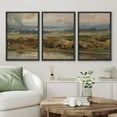 thumbnail image 2 of PixonSign Framed Canvas Print Wall Art Set European Forest Country Farmhouse Landscape Nature Wilderness Illustrations Modern Art Decorative Rustic Relax/Calm Colorful for Bedroom - 24"x36"x3 Black, 2 of 5