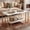 White & Gold, variant on Costway 2-Tier Coffee Table, Modern Accent Table with Open Storage Shelf, White & Gold White & Gold