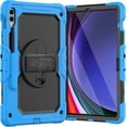 thumbnail image 1 of Funda para Samsung Galaxy Tab S10 Plus 12.4 pulgadas 2024/S9 FE Plus/S9 Plus 2023, funda protectora resistente a prueba de golpes con protector de pantalla, soporte giratorio de 360°, correa de mano, 1 of 9