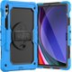 thumbnail image 1 of Funda para Samsung Galaxy Tab S10 Plus 12.4 pulgadas 2024/S9 FE Plus/S9 Plus 2023, funda protectora resistente a prueba de golpes con protector de pantalla, soporte giratorio de 360°, correa de mano, 1 of 9