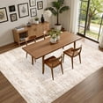 thumbnail image 5 of 8x10 Area Rugs for Living Room: Washable Rug Soft Vintage Boho Carpet Indoor Floor Non-Slip Stain Resistant Floral Large Carpets for Bedroom Dining Room Farmhouse Nursery Home Office Beige, 5 of 18