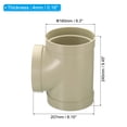 thumbnail image 2 of Unique Bargains 6 Inch 3 Way Duct Splitter T Shape Duct Connector 3 Way Hose Adapter Beige, 2 of 5
