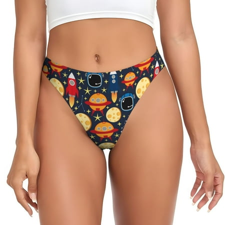 Sigee Colorful Astronomy for Women s G-String Panty  Low Rise  Soft Lace Perfect for Everyday Wear or Special Occasions-4X-Large