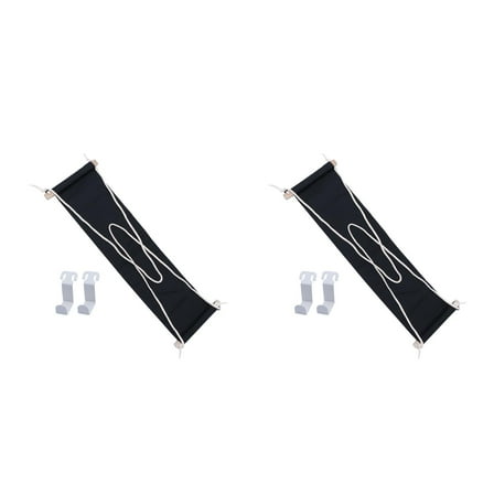 OUNONA 2pcs Adjustable Office Footrest Simple Under the Desk Foot Hammock with Umbrella Holder