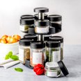 thumbnail image 1 of TRUDEAU™ STAK™ Rotating Spice Rack & Seasoning Station, 12 Glass Spice Bottles, Includes 12 Essential Spices, Kitchen Countertop & Pantry Organizer, 1 of 8
