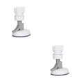 thumbnail image 2 of Advancent Soporte para cabezal de ducha Montado en la pared Soporte para cabezal de ducha Estante Perforación libre Extraíble Reutilizable Abrazadera gris blanco 2piezas Advancent CBP078459, 2 of 6