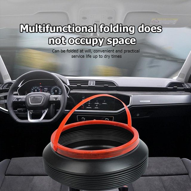 Para Coche Contenedor de basura plegable para coche, cubos de almacenamiento de agua plegables, 4L Likrtyny Accesorios para autos y motos