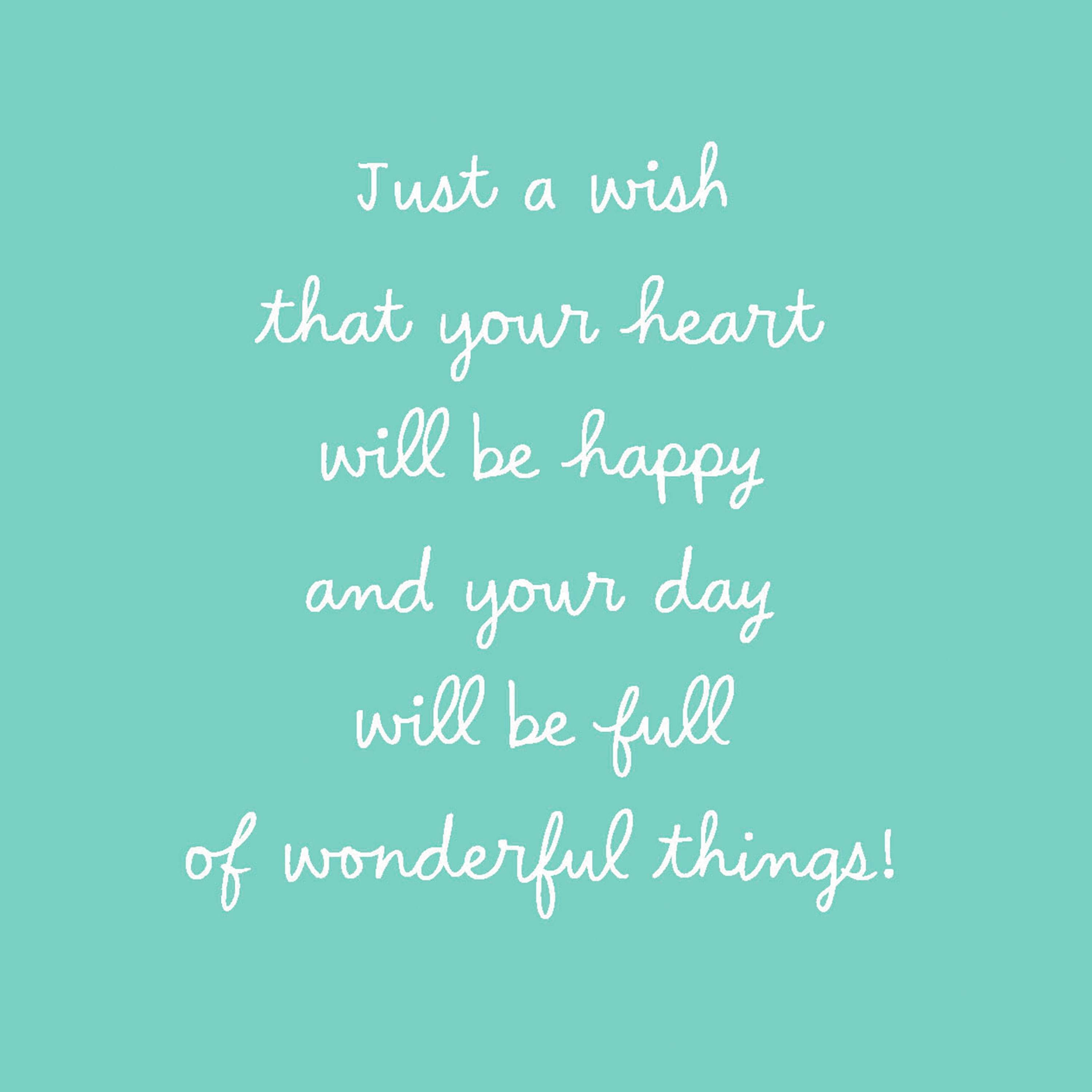 Hallmark Birthday Card (Your Special Wonderful Day)