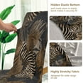 thumbnail image 3 of Chair Protector Cover Dining Chair Slipcovers Pack of 2, Removable Washable Seat Cover for Dining Room Wedding Zebra Print, 3 of 7