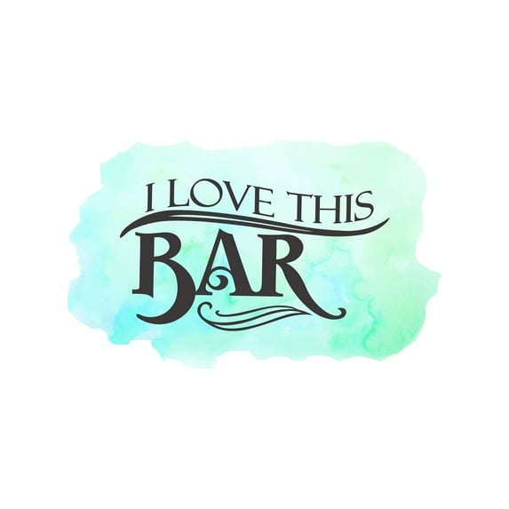 Love Wall Decals for Adult Home - A Live Band and Great Drinks. Bar DIY & Creativity Boy Girl Bedroom Wall Sticker - Size: 30 In x 18 In