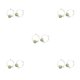thumbnail image 3 of Minnieouse 1 par de pendientes de aro, joyería para novias, regalos personalizados de aniversario, accesorios para disfraces, verde y blanco Type2 NO2 Minnieouse CBP269609, 3 of 6