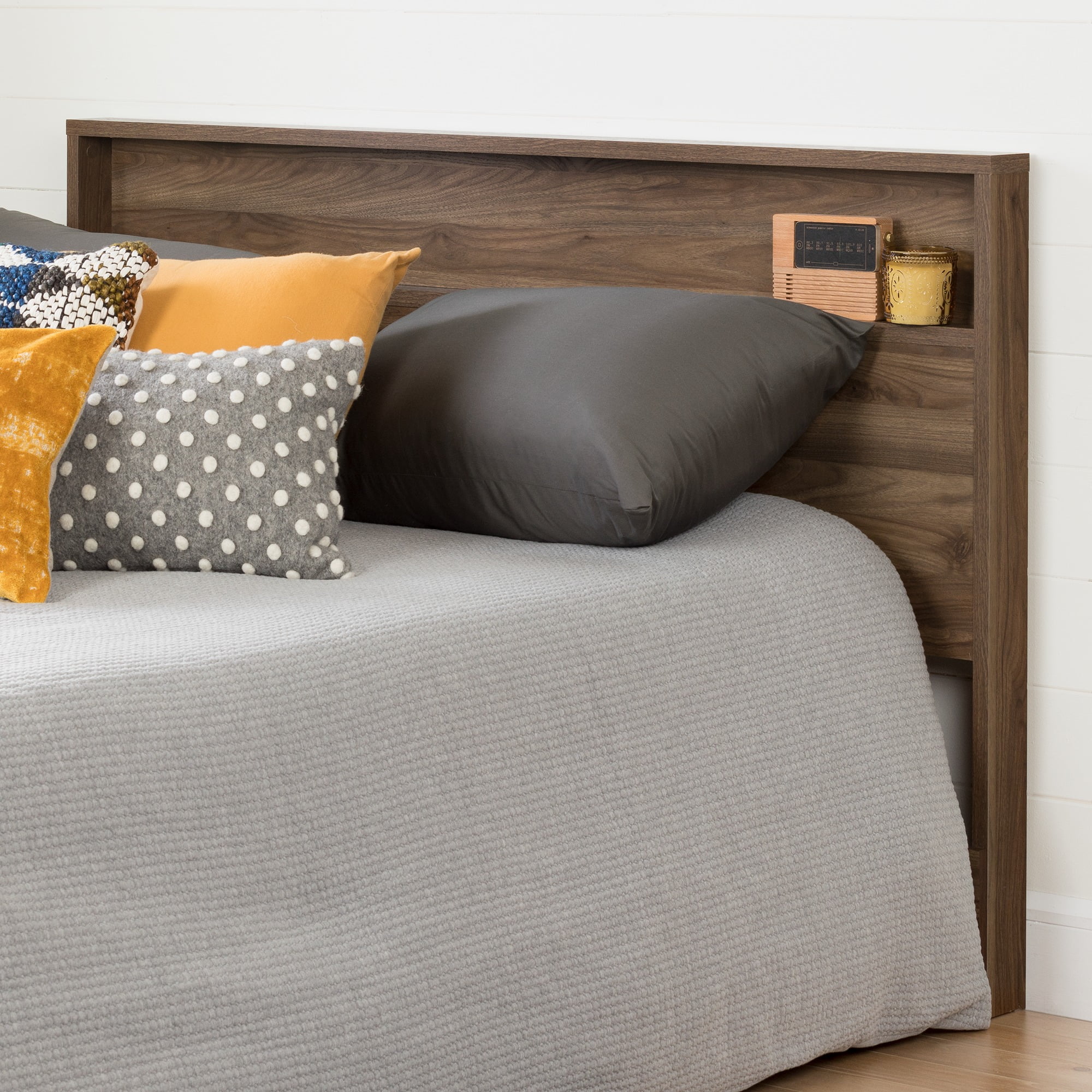 South Shore Holland Full/Queen Headboard (54''/60''), Natural Walnut