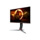 AOC Gaming 27G2SP - G2 Series - LED monitor - gaming - 27" - 1920 x 1080 Full HD (1080p) @ 165 Hz - IPS - 250 cd/m������ - 1100:1 - 1 ms - 2xHDMI, VGA, DisplayPort - black, red - image 2 of 9