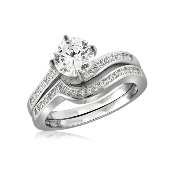 Diamonice 0.925 Sterling Silver 2.30 Carat White Cubic Zirconia Ring for Women | Cubic Zirconias for Everyday Womens Wear