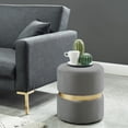 thumbnail image 3 of Velvet Ottoman, 3 of 4