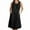 Black, variant on Summer Dresses for Women Plus Size, Women's Fashion Holiday Summer Solid Color Sleeveless Hollowed Out Party Midi Beach Dress(White,S)