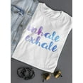 thumbnail image 3 of Inhale Exhale Gradient Quote T-Shirt Women -Image by Shutterstock, Female XX-Large, 3 of 4