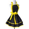 thumbnail image 2 of Tabliers Rétro en Coton Fait Main pour Femmes Filles, Tablier de Cuisine pour Gâteau, Cadeau pour Mère, Jaune, 2 of 7