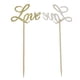 thumbnail image 5 of 20 piezas de papel brillante dorado Cake Cupcake Toppers Palillos de Decoración, 5 of 9