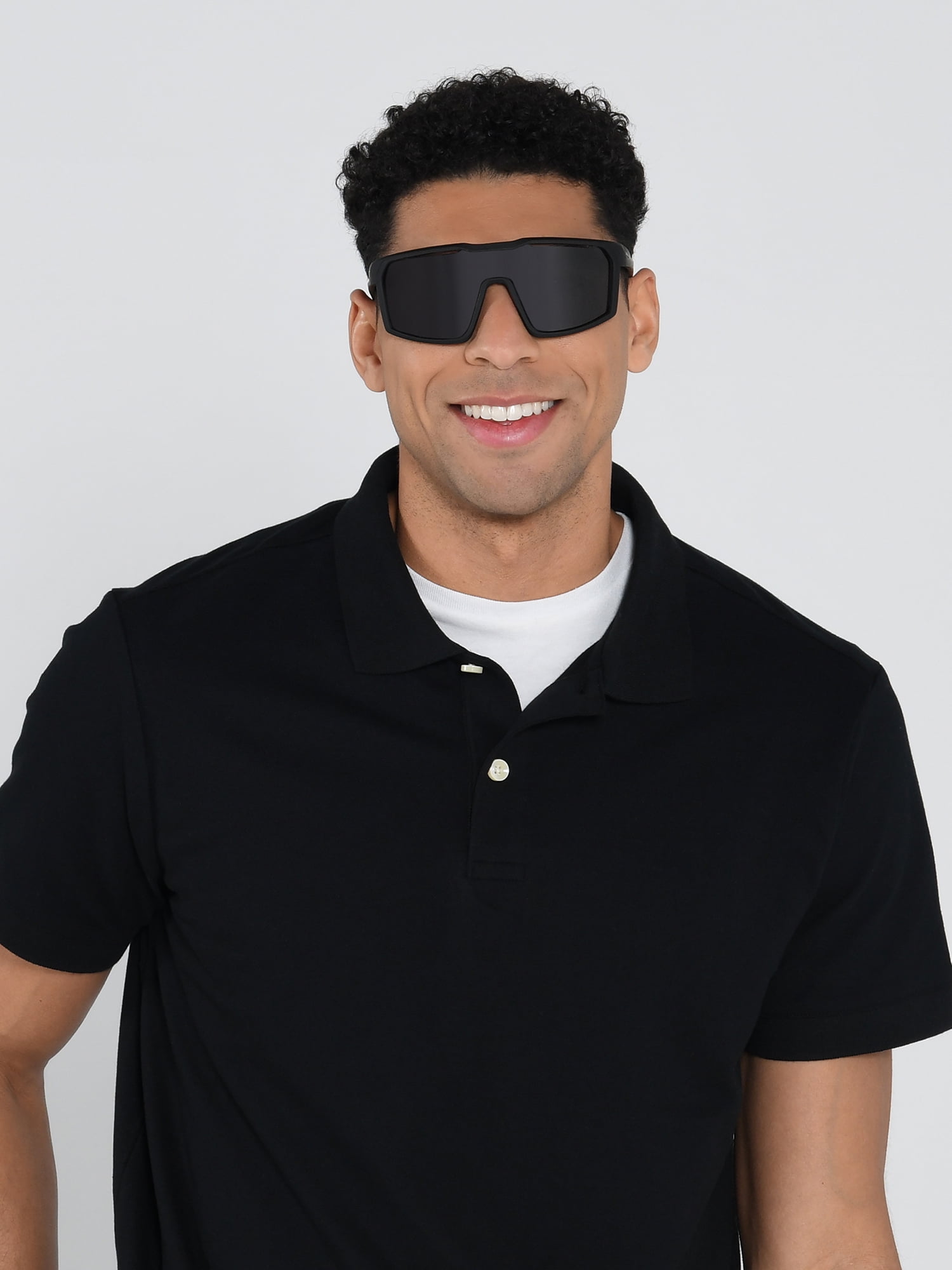 Foster Grant IRONMAN® Grey Angular Semi-Rimless Men's Sunglasses