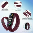 thumbnail image 5 of KOMI Bands for Amazfit Band 5 Replacement Strap Women Men, Soft Silicone Sport Strap Wristband Compatible with Amazfit Band 5 Accessories Wine Red, 5 of 7