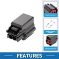 thumbnail image 4 of Conector de motor de limpiaparabris de faros de 2 pines Unique Bargains para Toyota para Lexus No.3U2Z14S411EKB 1 juego, 4 of 6