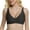 #_001Black, variant on Womens Deep V Bras Wireless Seamless No Underwire Push Up Bras Full Coverage Support Plunge Bralettes Comfortable Everyday Tshirt Bras Gray 2XL