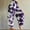 Purple plus size harem pants a1, variant on Women Plus Size Harem Tie Dye Pants Loose Boho Lounge Casual Long Trousers Elastic Waist Drawstring Workout Beachwear Loungewear, Purple S