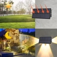 thumbnail image 4 of Lámpara de pared solar para exteriores resistente al agua IP65 | Luz escalonada decorativa de jardín de patio blanco cálido | Alimentado por energía solar, ahorro de energía | Fácil de instalar, sin, 4 of 5