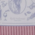 thumbnail image 2 of Coucke French Cotton Jacquard Towel French Gourmet Collection, Coq Au Vin (Chicken), 20-Inches by 30-Inches, Red and Blue, 2 of 3